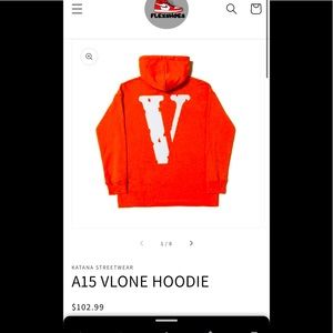 Orange FRIENDS VLONE Sweater Medium